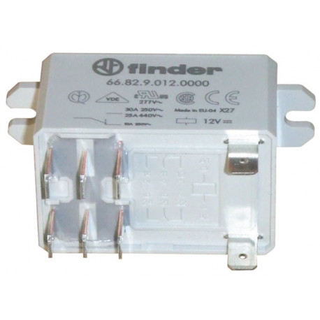 Finder relay 12v rt 2 30a/250v rlf6682 9012 series 66 12vdc 30a 2 inverters cen - 1