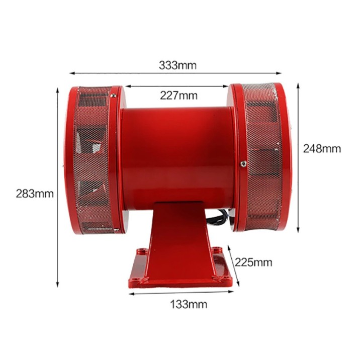 Siren with electromechanical turbine 220v 4.1a 900w 1900m 180db ms-790 rotating sound alarm system
