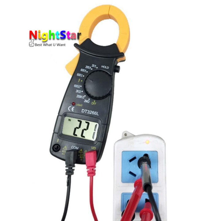 Clamp meter multimeter 600vdc 450vac dt3266l kiefer messen stromstärke jr international - 7