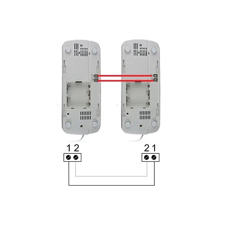 Coppia combina citofono intercom 6V 220V cablati ufficio negozio negozio