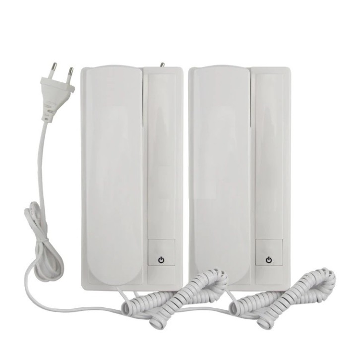 Paire combine interphone 2 postes filaire 220v ca 6v cc intercommunication bureau magasin atelier