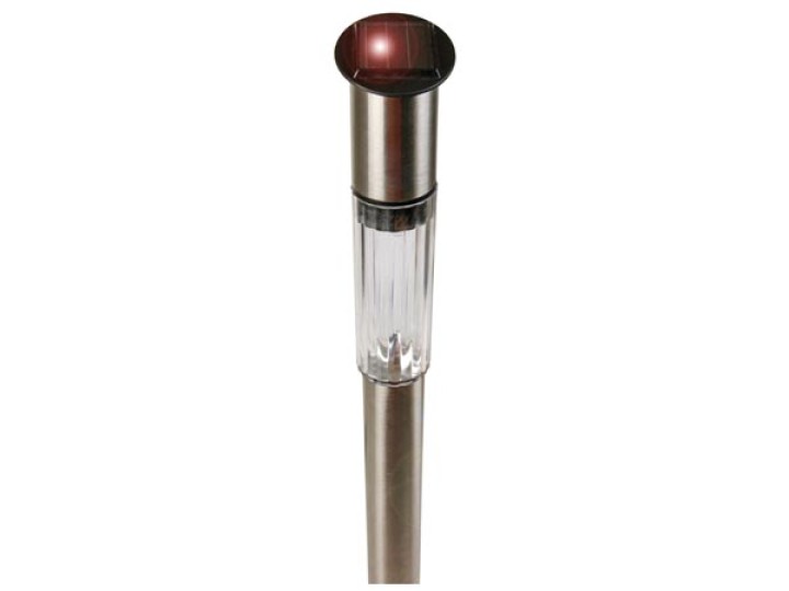 20 illuminazione lampada per la luce solare del giardino csol09d tube 70 centimetri palo base in acciaio inox velleman - 1