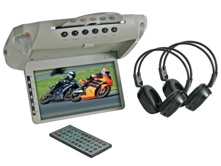 8.5' roof mount dvd player tft monitor velleman - 1