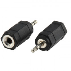Adapter plug 2.5mm male to 3.5mm female stereo socket konig - 1