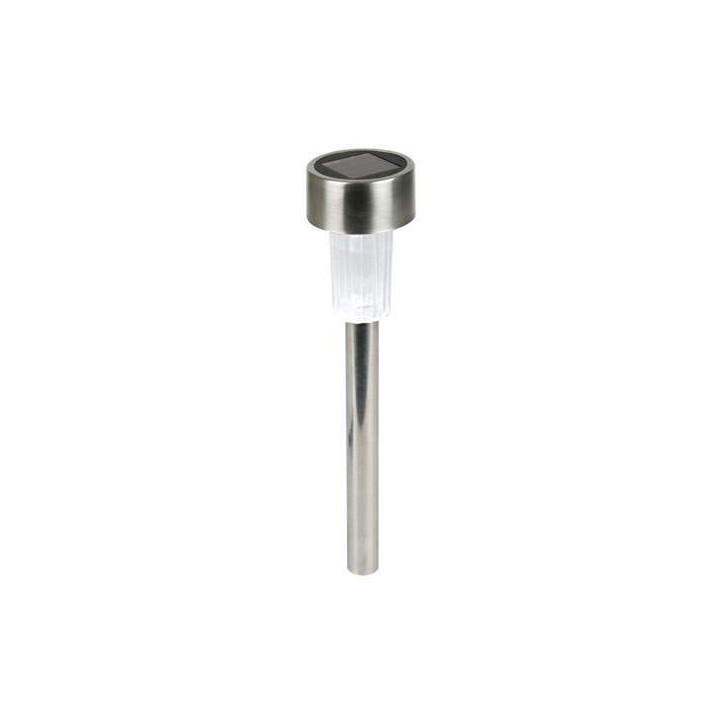 Solar aubenleuchte mit edelstahl sockel 24 st. im display velleman - 1