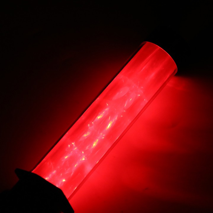 2 Bastone luminoso da 26 cm torcia a LED che illumina il traffico stradale dell'aeroporto a luce rossa eclats antivols - 1