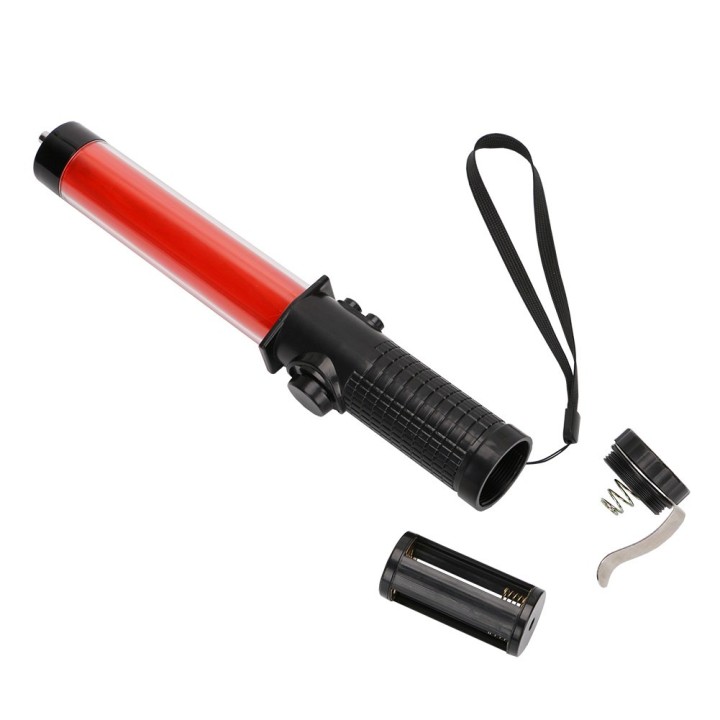 2 Bastone luminoso da 26 cm torcia a LED che illumina il traffico stradale dell'aeroporto a luce rossa eclats antivols - 3