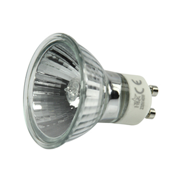 1 lampara electrica gu10 40w 220v lamp h0621hq foco iluminacion luz 230v 240v bombilla halogena jr international - 1