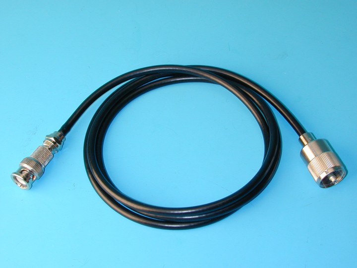 Cordone 50 ohm 1m pl259 maschio verso bnc maschio cavo di connessione albano - 1