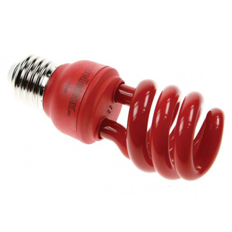 T3 mini spiral energy saving lamp 13w 240v e27 red velleman - 1