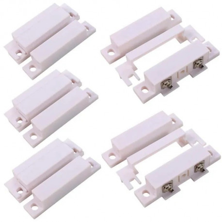 5 Detector surface mounting nc magnetic contact, white alarm detector alarm sensor switches magnetic door sensors white jr inter