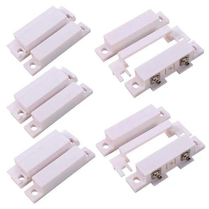 5 Detector surface mounting nc magnetic contact, white alarm detector alarm sensor switches magnetic door sensors white jr inter