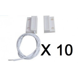 10 Kontakt nf vorstehende 23mm weiß magnetkontakt öffnet 114ms-sensor für alarm jr international - 1