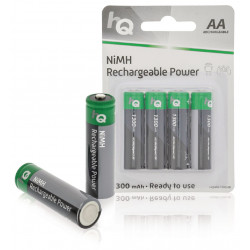 4 baterias recargables nimh aa 1,2v 1300 mah hq hq nimh aa 01 accu hq - 3