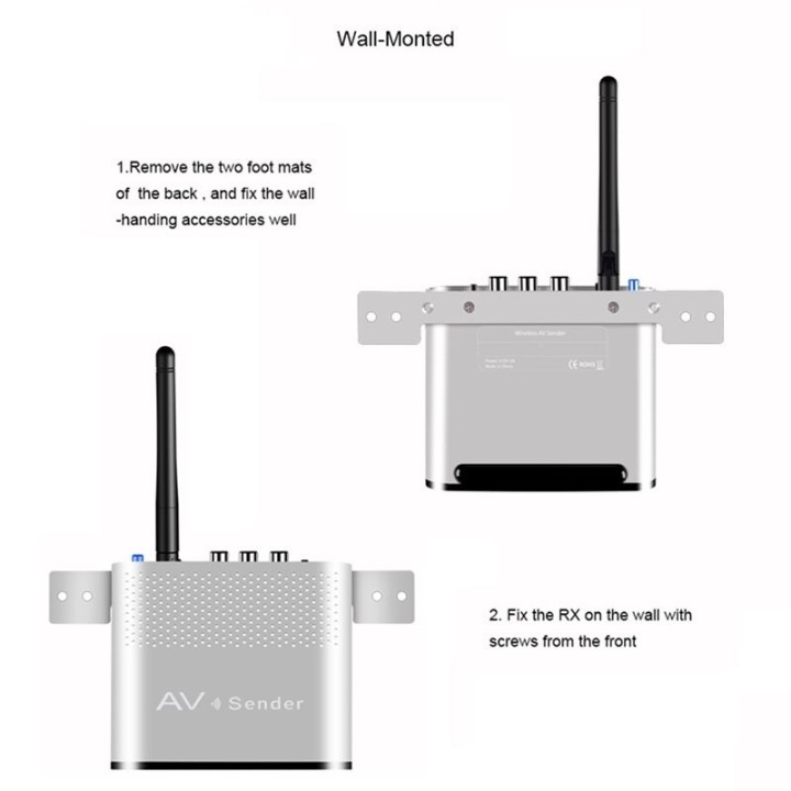 Trasmettitore ricevitore audio / video sender 5,8 ghz a 4 canali wireless jr international - 14