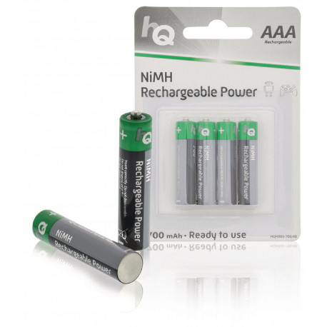 4 baterias recargables ni mh 1,2v 700mah aaa (4 uds 1 blister) hq konig - 5
