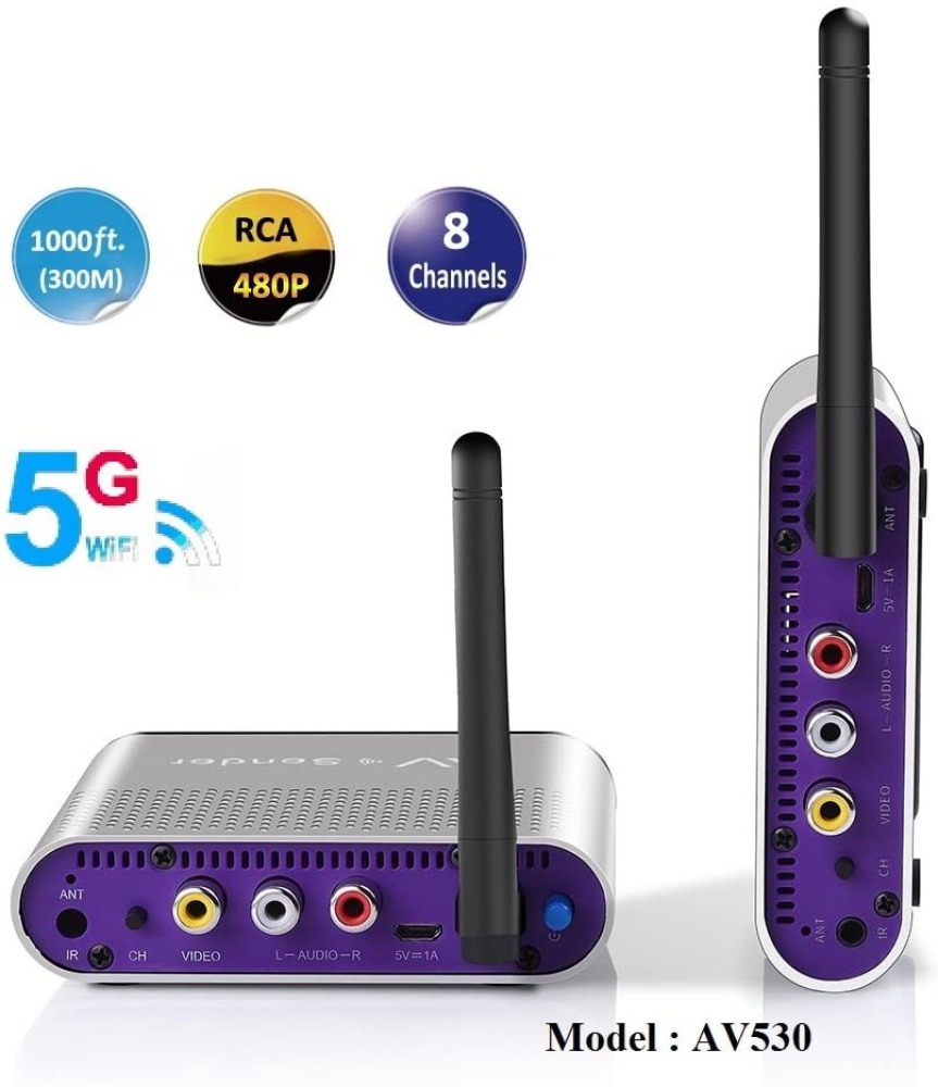 Transmisor receptor de audio / vídeo remitente 5.8ghz 4 canales inalámbricos jr international - 4