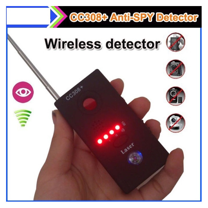 Bug señal inalámbrica del detector de RF Buscador de cámara inalámbrica GSM dispositivo 10 metros de alcance efectivo jr interna