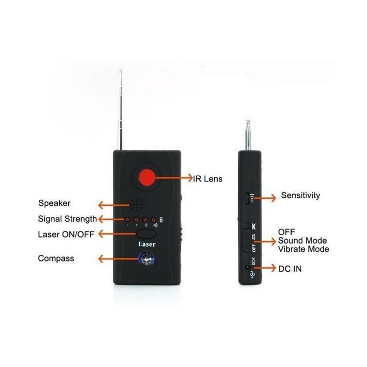 Wireless Signal Bug RF-Detektor-Sucher Kamera GSM-Wireless-Gerät 10 Meter effektive Reichweite jr international - 4