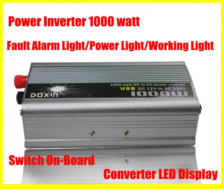 1000w car 12v dc 220v ac power inverter usb jr international - 1