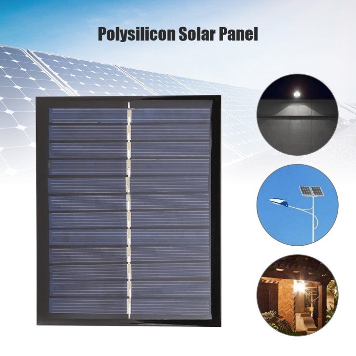 Panneau Solaire 6v 1.5w 112 * 91 * 3mm Chargeur pour batterie alimentation systeme energie