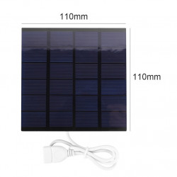 Pannello solare 6v 1.5w 112 * 91 * Caricabatterie da 3 mm per l'alimentazione del sistema di alimentazione a batteria