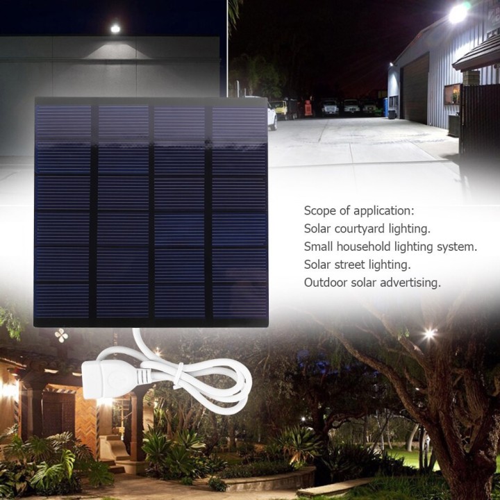 Panneau Solaire 6v 1.5w 112 * 91 * 3mm Chargeur pour batterie alimentation systeme energie