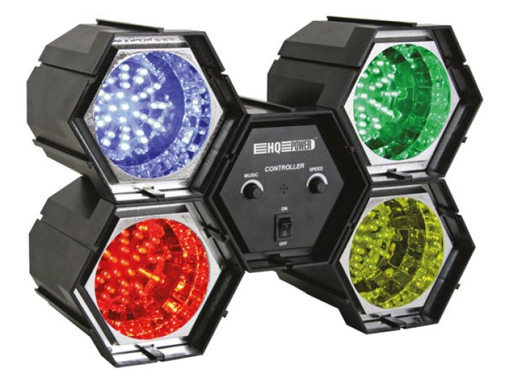 Luce modulatore 4 x 36 led di alimentazione 220v 12v + vdll4rl regolazione illuminazione del suo partito velleman - 1