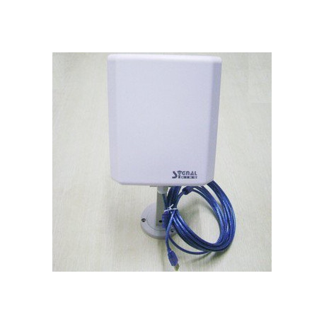 43dBm 2000mW Wireless Wlan WiFi 150Mbps usb Adapter &10dBi Panel Antenna 5m/16ft 