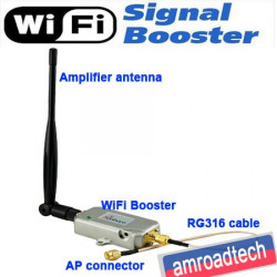 2w wifi wireless 2 broadband lan signal booster amplifier repeater extend range signal edimax - 4