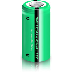 1.2V 2/3AAA rechargeable battery 400mah 2/3 AAA ni-mh nimh cell with tab pins for electric shaver razor cordless