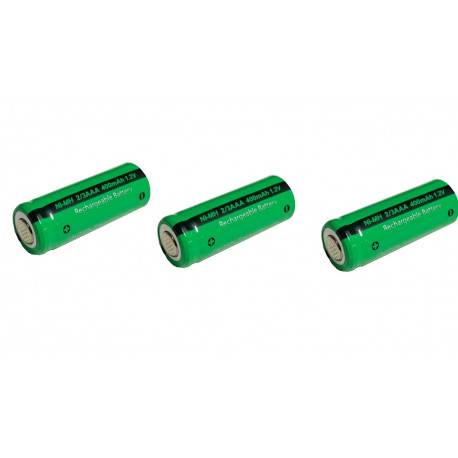 3 1,2 V 2 / 3AAA wiederaufladbare batterie 400 mah 2/3 AAA ni-mh nimh zelle  mit tab pins für elektrorasierer rasierer