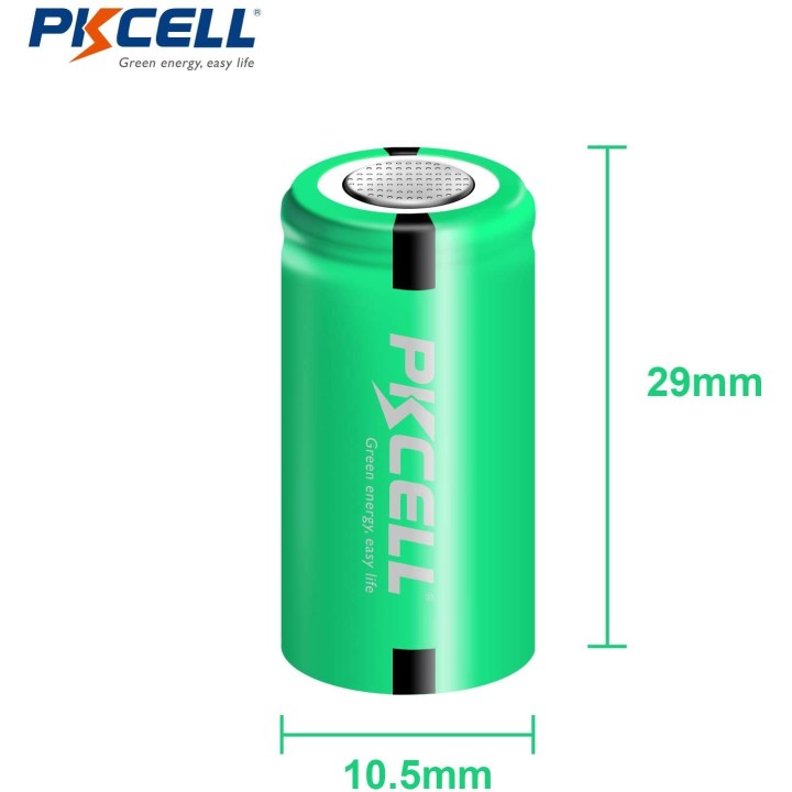 1.2V batería recargable 2 / 3AAA 400mah 2/3 AAA ni-mh nimh cell con los pernos de la pestaña