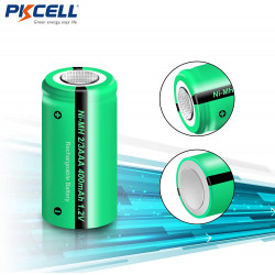 1.2V batería recargable 2 / 3AAA 400mah 2/3 AAA ni-mh nimh cell con los pernos de la pestaña