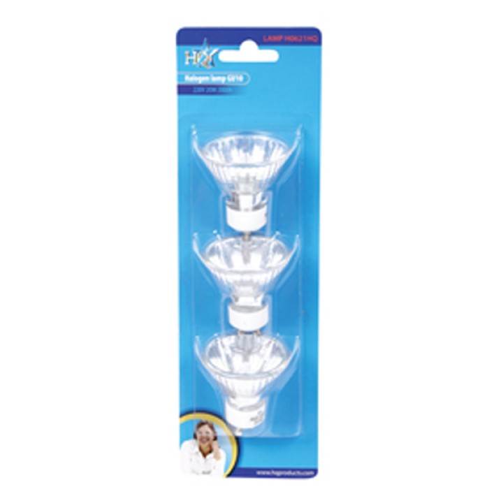 3 halogenlampe gu10 220v 20w 2000h lampe leuchte h0621hq hq - 1