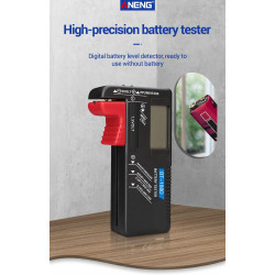 Probador de capacidad de batería digital universal BT-168D Indicador de carga a cuadros de batería Diy Prueba BT168D