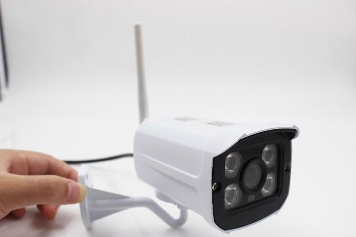 Telecamera a colori iphone ip wifi compatibile a infrarossi 24 led per esterni scatola stagna k543 jr international - 1