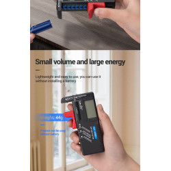 Probador de capacidad de batería digital universal BT-168D Indicador de carga a cuadros de batería Diy Prueba BT168D