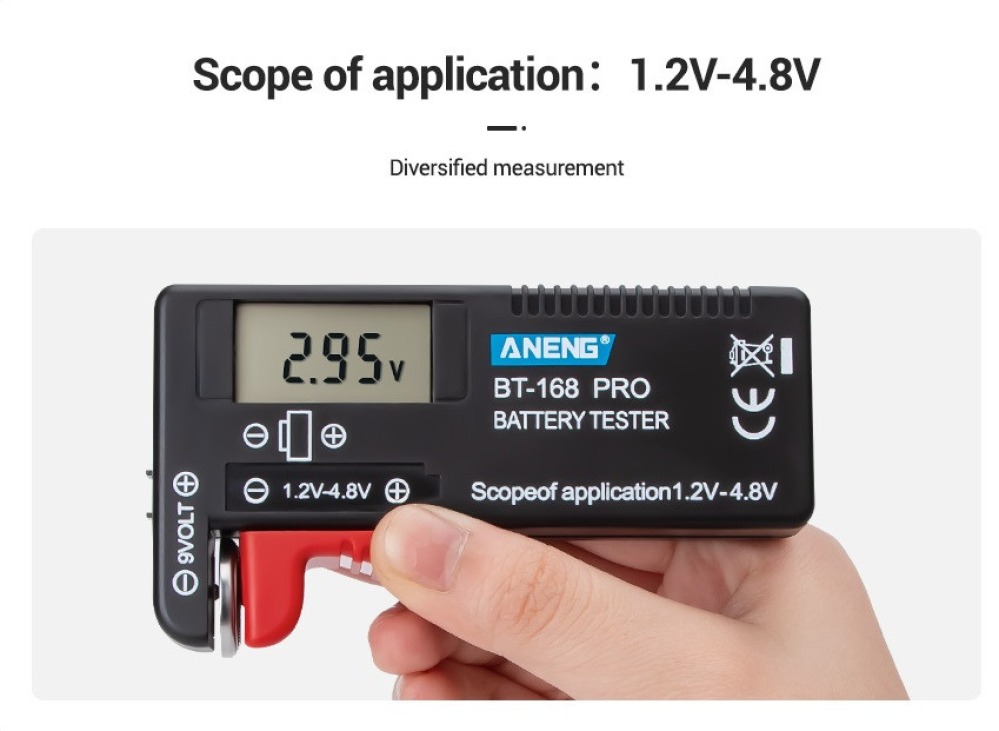 Tester di capacità della batteria digitale universale BT-168D Carica a scacchi Indicador de Bateria Test elettronico BT168D