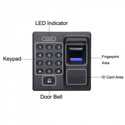 Control de acceso biométrico de la huella dactilar de 12v usb 125k hz rfid controlador de puerta independiente