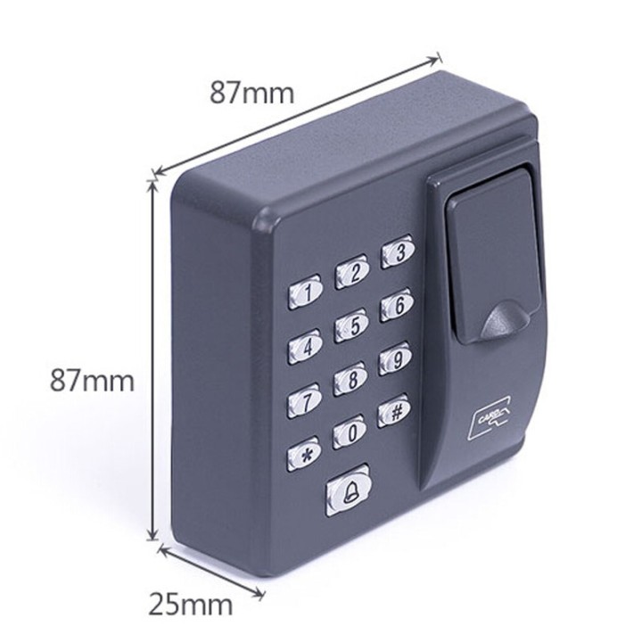 12V biometrische Fingerabdruck-Zugangskontrolle USB 125k Hz RFID Standalone-Türcontroller