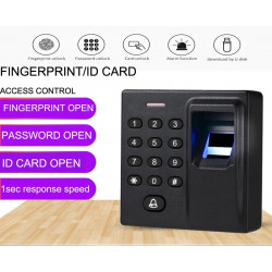 Control de acceso biométrico de la huella dactilar de 12v usb 125k hz rfid controlador de puerta independiente