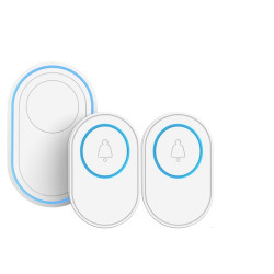 2 wireless doorbell button 433Mhz 58 sound 300m + 1 smart door bell EU plug