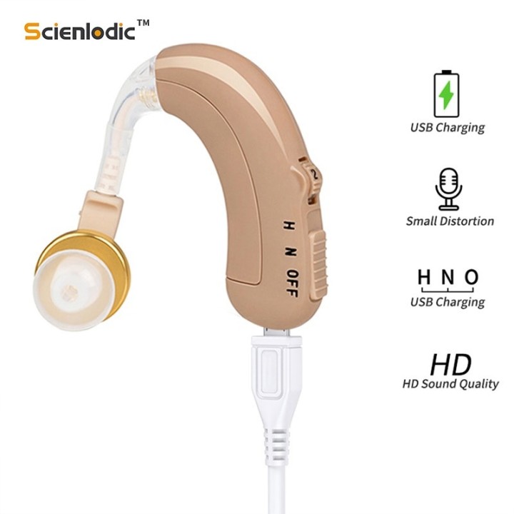 Appareil auditif rechargeable usb sonotone prothese auditive amplificateur son contour oreille c109 axon