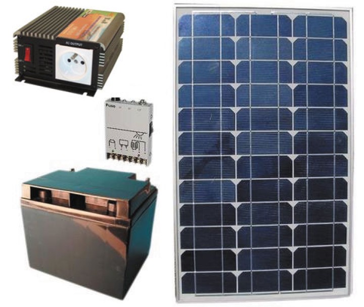 Solar panel pack 40w + rechargeable batterie + converter 300w 12vcc 220vac solar panels solar panel solar panel jr international