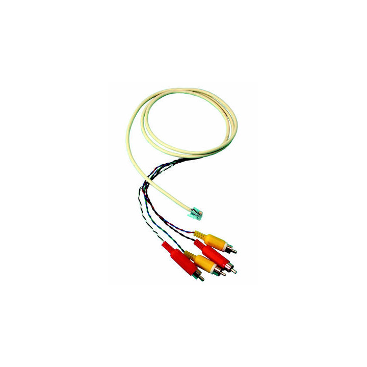 Cable, 1 rj12 to 4 male rca, 0.5m cable wires cable wire cables, 1 rj12 to 4 male rca, 0.5m cable wires cable wire cables, 1 rj1