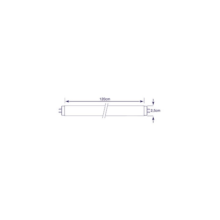 25 tubo fluorescente 36w 40w luz negra velleman - 2