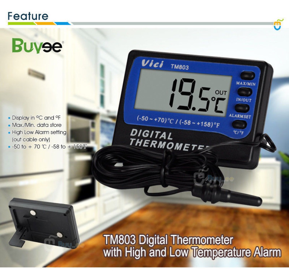 Digitales thermometer fur den innen und außenbereich jr  international - 3