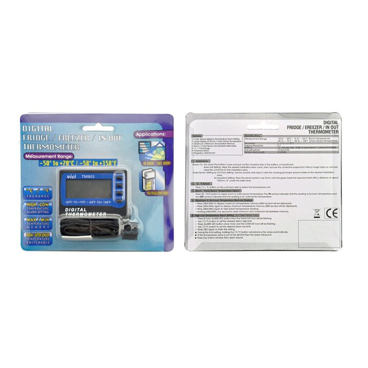 Sonda termometro frigorifero frigorifero congelatore allarme disgelo cwt20 ta20 0 +70 ° c allarme caldo freddo jr  international