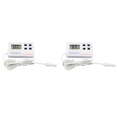 2 Thermomètre numérique LCD pour réfrigérateur et congélateur alarme  température -50 °C SP-E-16 TM-804